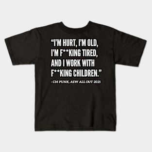 CM PUNK BRAWL OUT MUFFIN QUOTE Kids T-Shirt